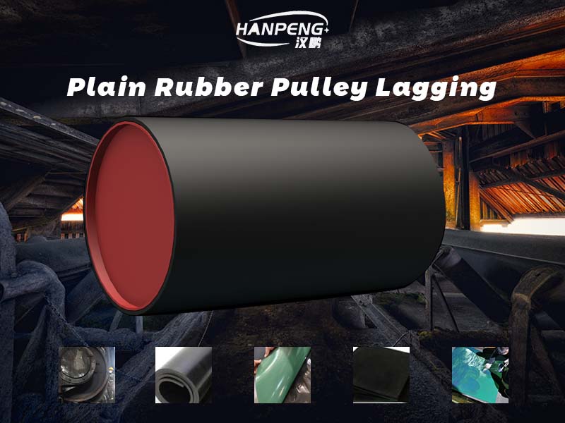 plain rubber pully laggingb