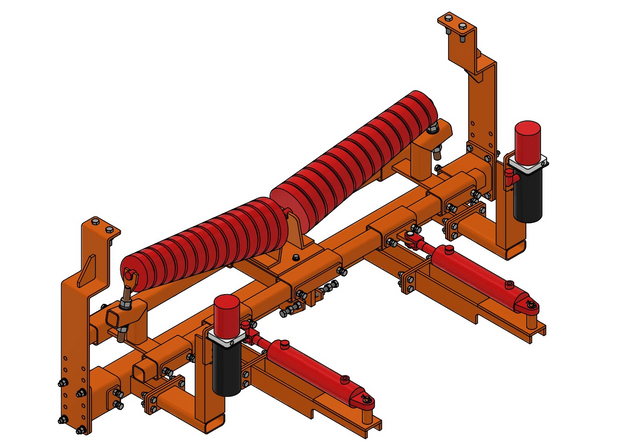 Belt Tracker Roller V-type hydraulic alignment system