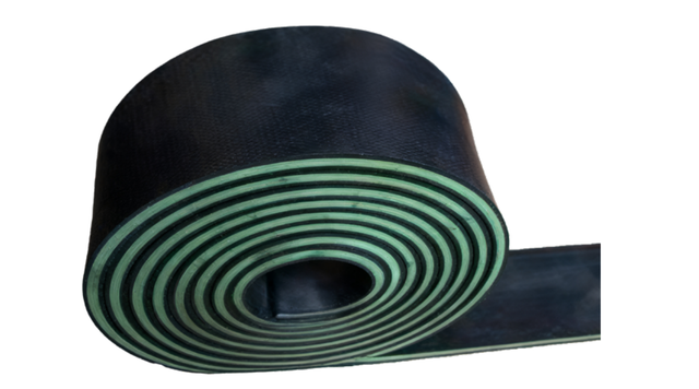 Caoutchouc de grattoir vert CAB (HP-CAB) – Solution de nettoyage de bande transporteuse &agrave; trois &eacute;paisseurs haute performance